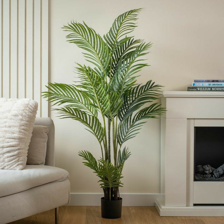 5 ft Artificial Areca Palm Plant – Imported Indoor Decorative Plant